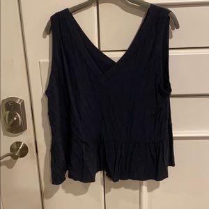 Loft Crop Peplum Top